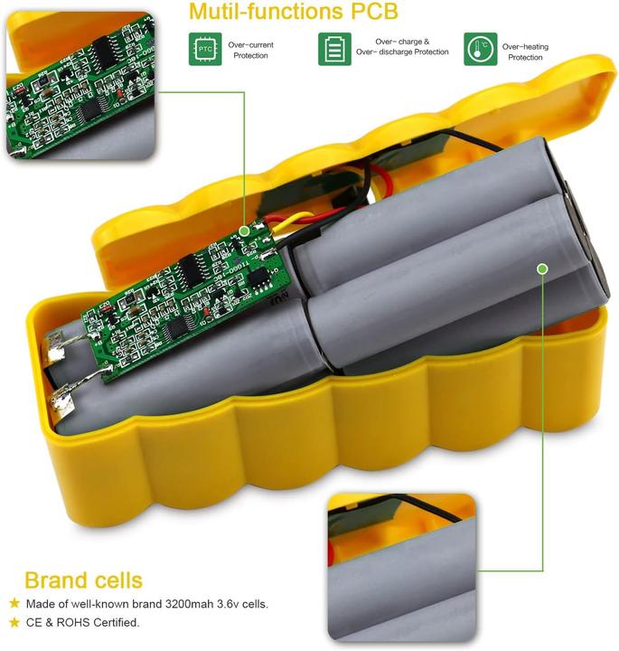 Produktbild Melasta 6400mAh Li-Ionen Ersatz Akku