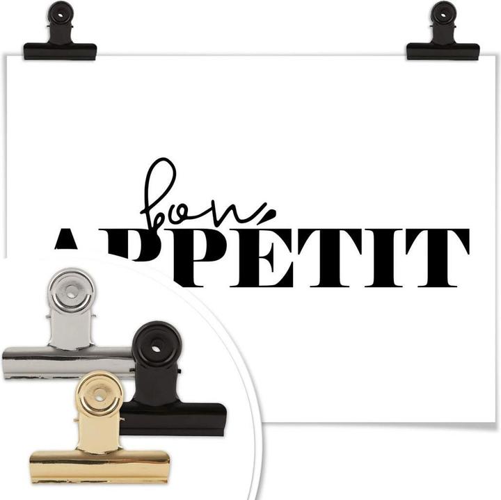 Actual product image Trenddeko Poster Bon Appetit 24 x 30 cm, paper (24 x 30 cm)
