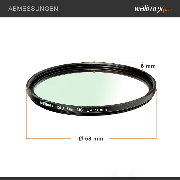 Produktbild Walimex pro pro Slim MC UV (58 mm, UV-Filter, 58 mm)
