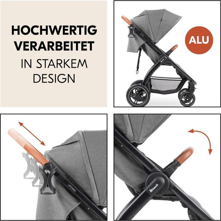 Actual product image Hauck Buggies & pushchairs Buggy & pushchair UpTown Black (with reclining function)