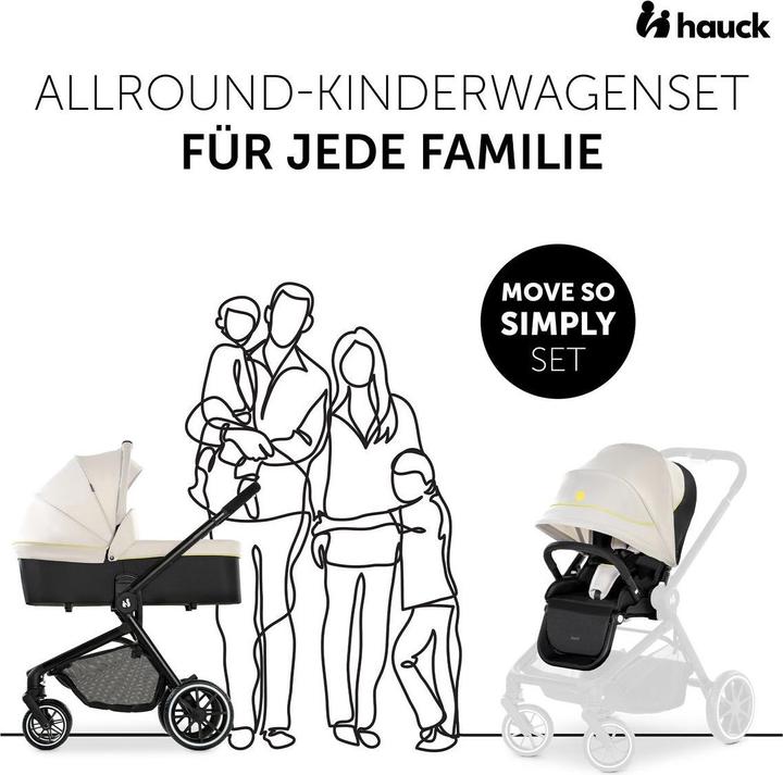 Produktbild Hauck Kinderwagen 3 in 1 3in1 Kinderwagen-Set Move so Simply Trio