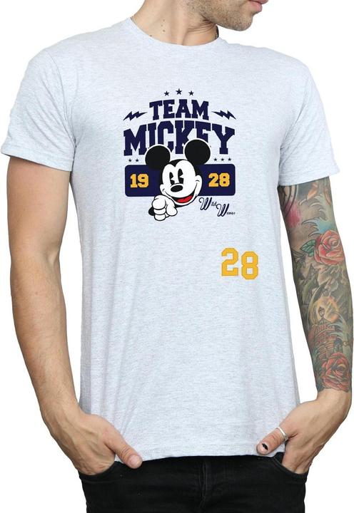Actual product image Disney Mens Mickey Mouse Team Mickey T-Shirt (XL)