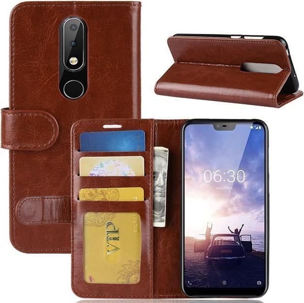 Image du produit MU Classic Crazy Horse II Bookcover Series en cuir (Nokia 6.1 Plus)