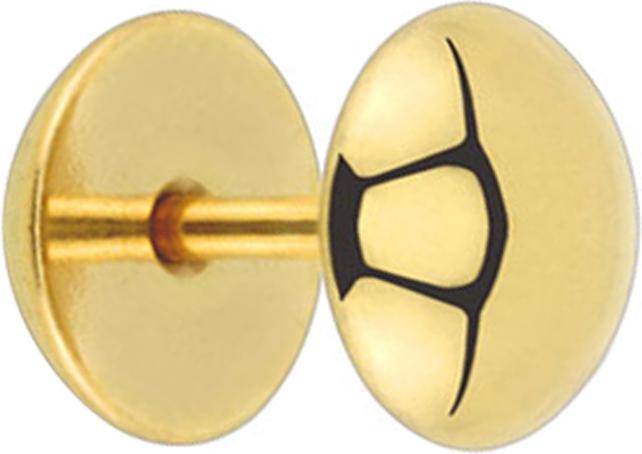 Image du produit Star Piercing Fake Plug Halbkugel vergoldet (sans laiton, Acier chirurgical 316L)