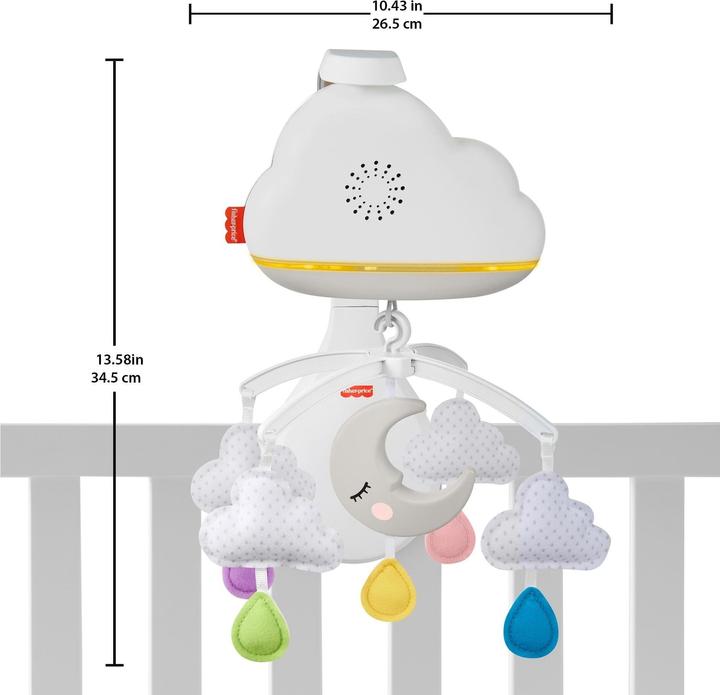 Actual product image Fisher-Price Calming Clouds Mobile & Soother