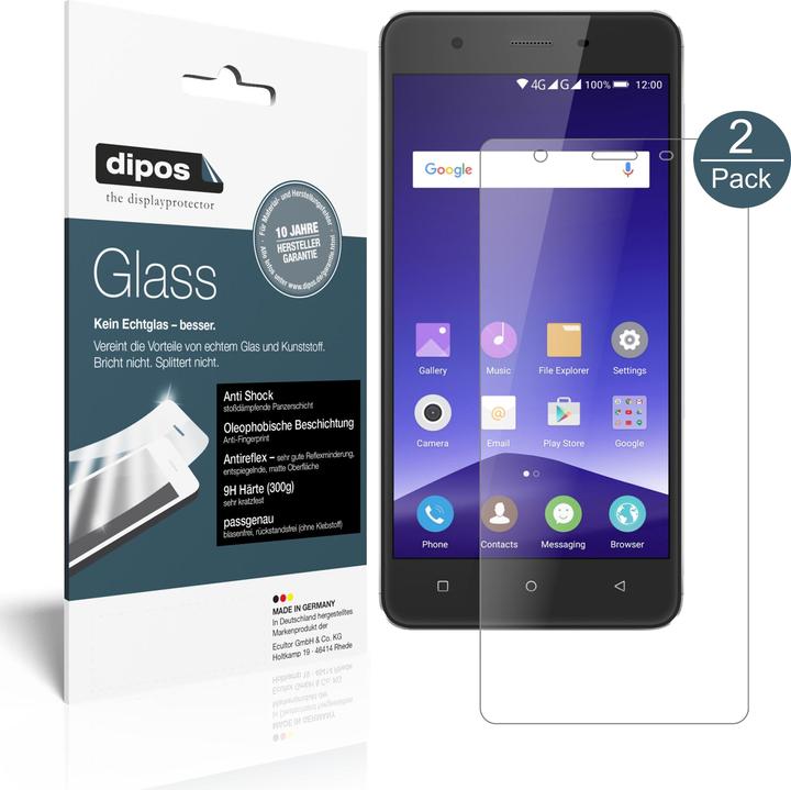 Produktbild Dipos Displayschutz Anti-Shock (2 Stück, Mobistel Cynus F10)