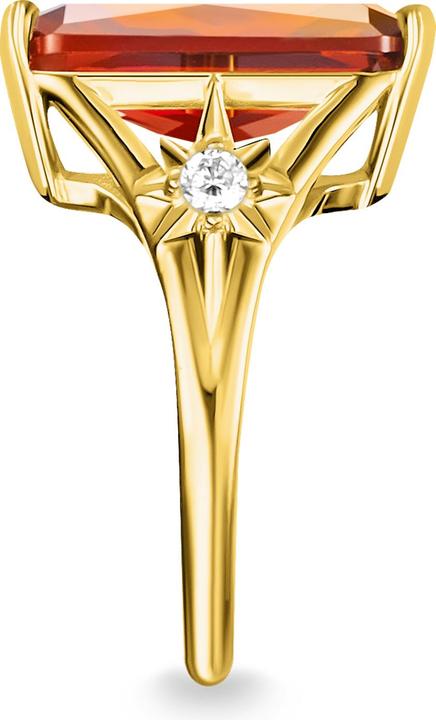 Produktbild Thomas Sabo Ring Stein Orange gross mit Stern (54, 925 Silber)