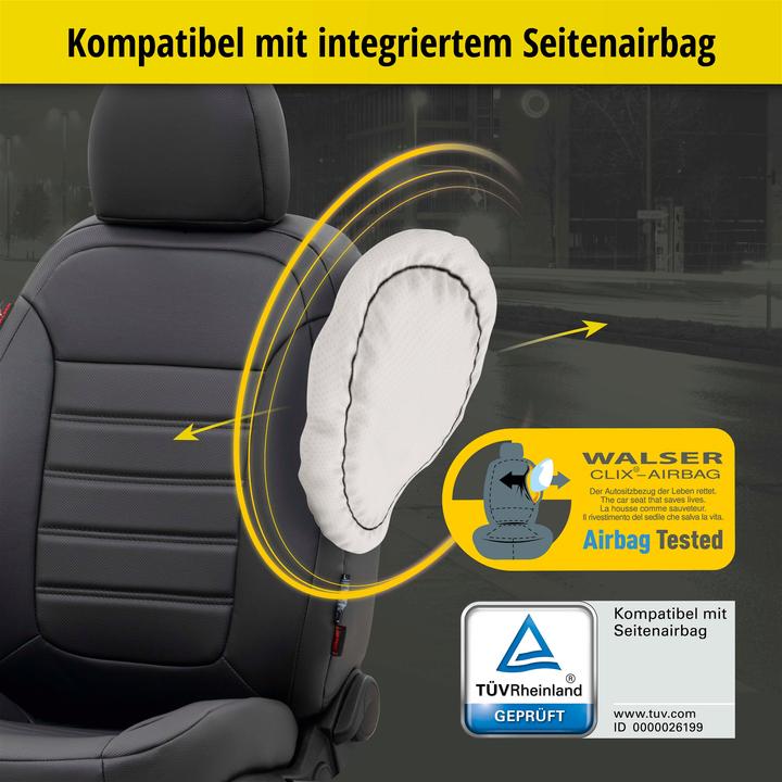 Produktbild Walser Sitzbezug für Skoda Superb III Kombi (3V5) 03/2015-Heute, 2 Einzelsitzbezüge