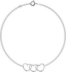 Passion Silbernes Rhodie-Armband – Herz