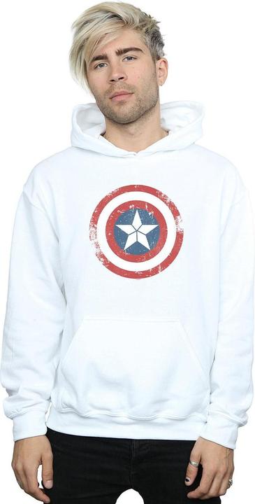 Produktbild Captain America Civil War Distressed Shield Kapuzenpullover (XXL)