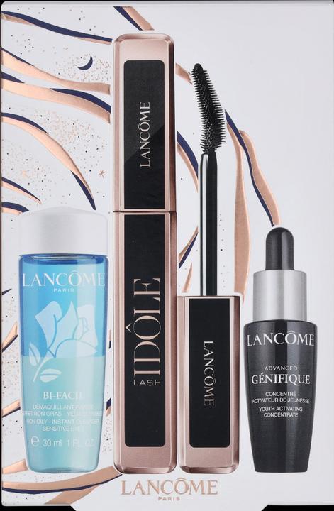 Lancôme Lash Idôle Eye Set Lash Idôle Mascara 01 + Bi Facil Eye 30ml + Genifique Serum B 10ml (#01 Glossy Black)