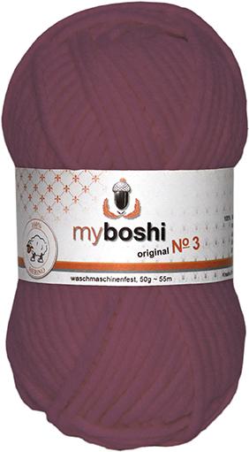 Actual product image Myboshi Wool no. 3 col. 364 blackberry (42 m)
