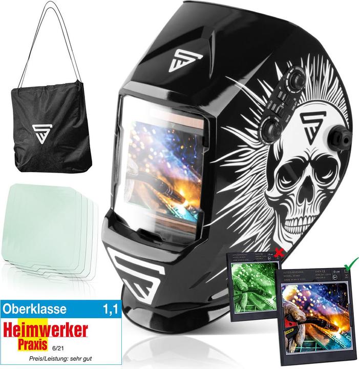 Image du produit Stahlwerk Casque de soudure automatique ST-990 SE "Special Edition Skull" Real Colour