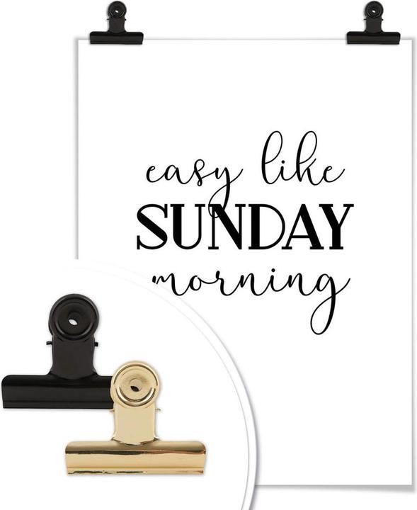 Actual product image Trenddeko Easy like Sunday morning (60 x 80 cm)