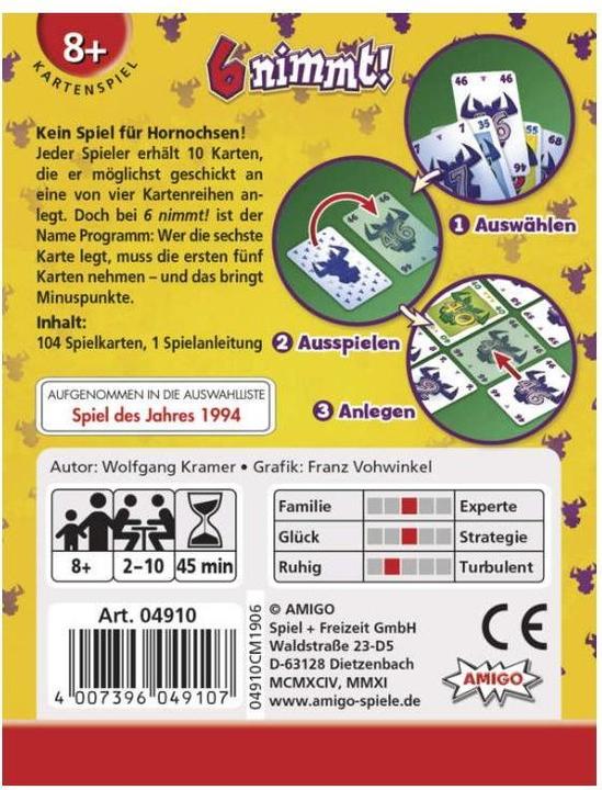 Actual product image Amigo 6 takes! (German)