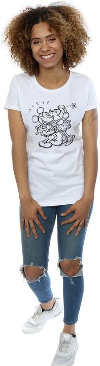 Image du produit Disney - T-shirt MICKEY AND MINNIE MOUSE KISS SKETCH - Femme (S)