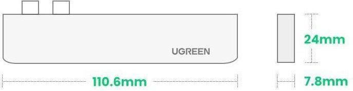 Actual product image Ugreen 5 in 2 -C Hub (USB-C, 5 Ports)