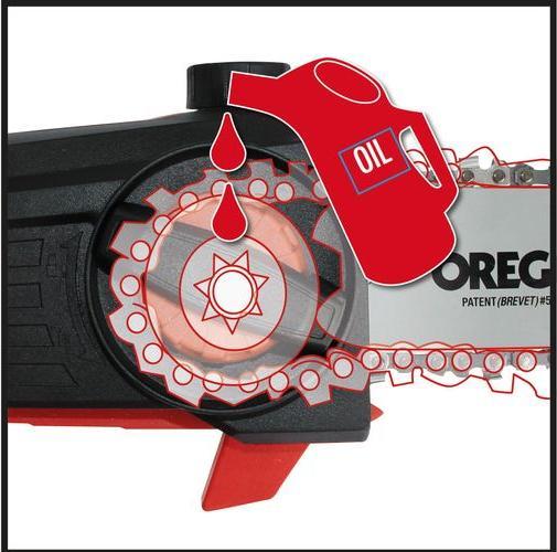 Actual product image Einhell Battery-powered pole pruner (Battery chain saw)