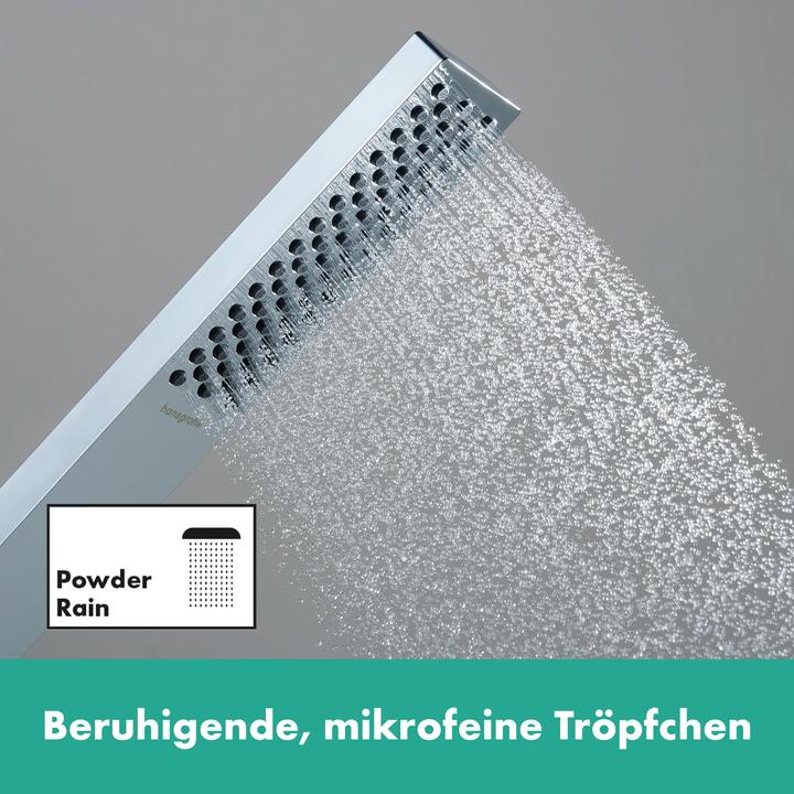 Actual product image hansgrohe Pulsify E bar hand shower 100, 1 spray type EcoSmart, 24320 (1 Beam types, 8 l/min)