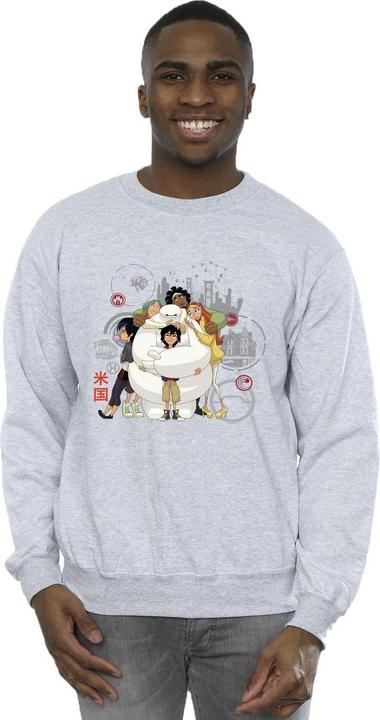 Immagine prodotto Disney Big Hero 6 Baymax Group Hug Felpa Uomo (XL)