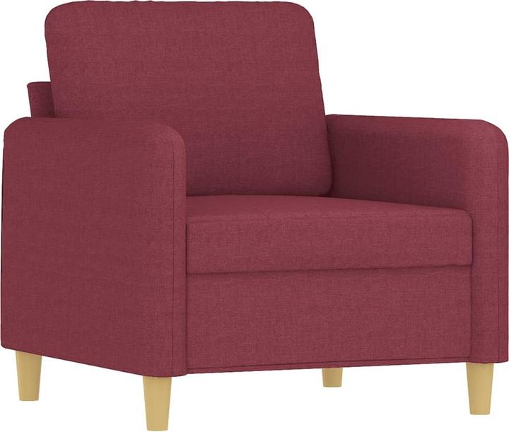 Image du produit VidaXL Fauteuil avec pouf vin rouge 60 cm Tissu,Couleur