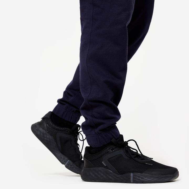 Actual product image Domyos Men's warm jogging trousers - blue (W34/L34)