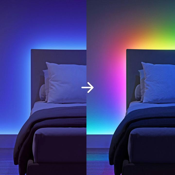 Actual product image Nanoleaf Essentials Matter Multicolour Lightstrip 5 metres (RGBIC, 500 cm, Indoor)