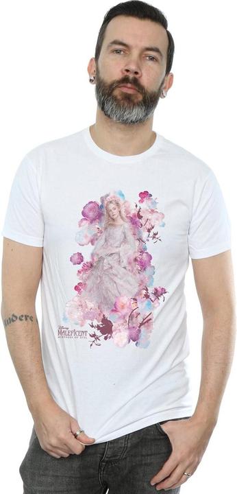 Actual product image Disney Mens Maleficent Mistress Of Evil Aurora Rose Bush T-Shirt (3XL)