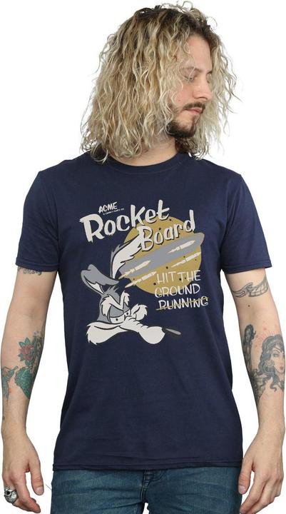 Immagine prodotto Looney Tunes Maglietta da uomo Rocket Board Wile E Coyote in cotone (M)