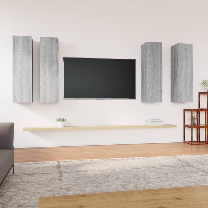 Immagine prodotto VidaXL TV-Schränke 4 Stk. Grau Sonoma 30,5x30x110 cm (30,5 x 30 x 110 cm)