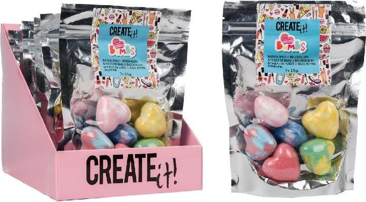 Actual product image Create It! Bath bombs hearts 7-pack