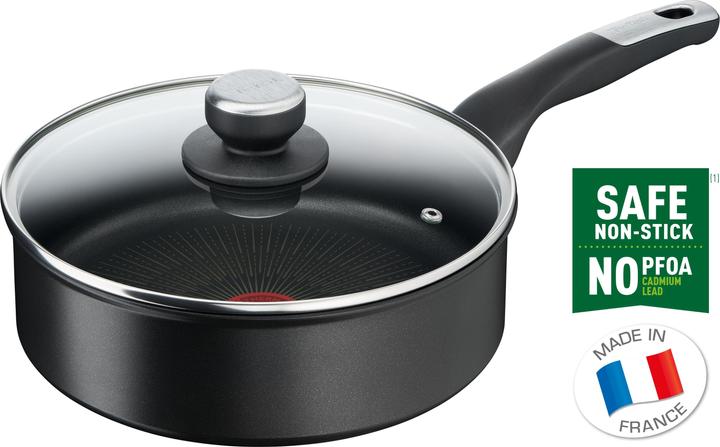 Actual product image Tefal Unlimited Hapjespan met deksel 24 cm (24 cm, Frying pan, Aluminium)