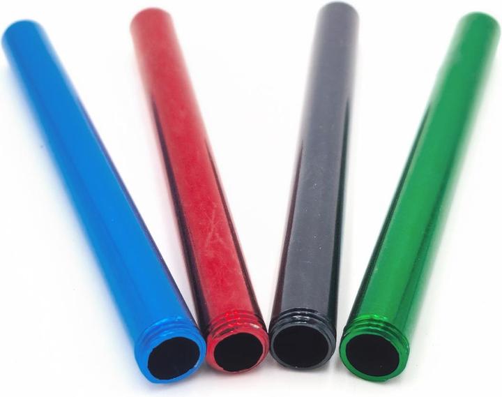 Actual product image Black Leaf Aluminium Tubing Screw Thread 10 cm Assort.