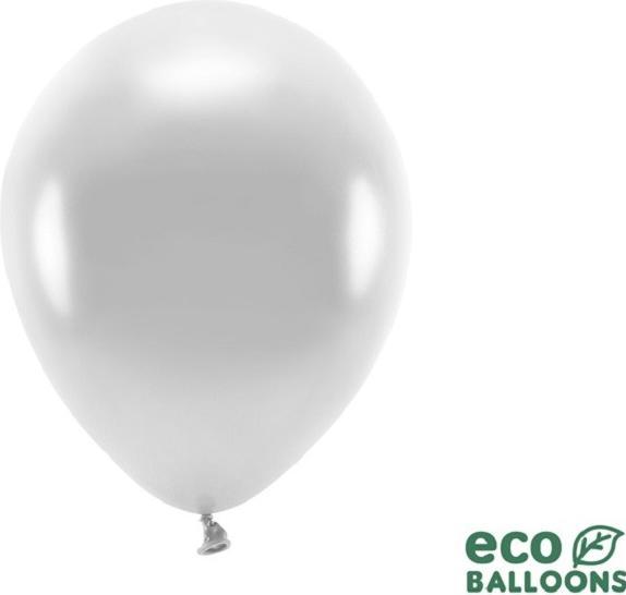 Image du produit Partydeco Ballons Eco Argent métallique