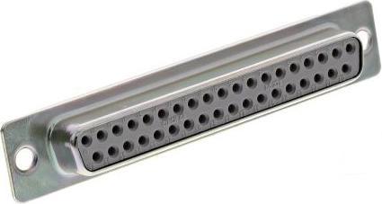 Actual product image Rs Pro Sub-D connector C socket, 37-pin, panel mounting solder connection