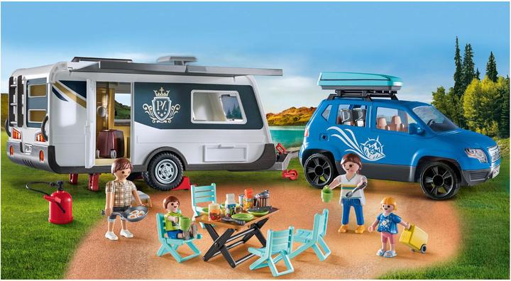 Produktbild Playmobil Wohnwagen mit Auto (71423, Playmobil Family Fun)