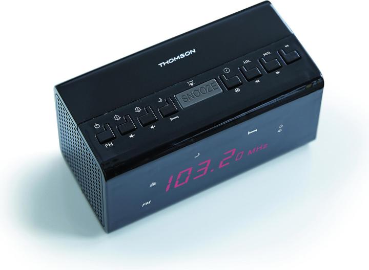 Produktbild Thomson CR50 - Uhr - FM - Schwarz - AAA - AC - Batterie/Akku - 130 mm