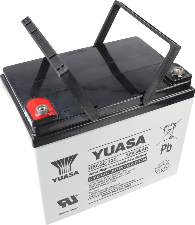 Actual product image Fiamm FGC23505 Cyclic lead battery with M5 recessed screw terminal 12V, 35000mAh (12 V, 35 Ah)