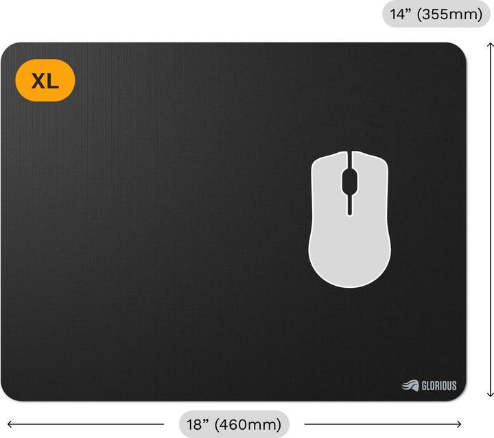 Actual product image Glorious Mouse Pad 2 XL - Edgeless - Black (XL)