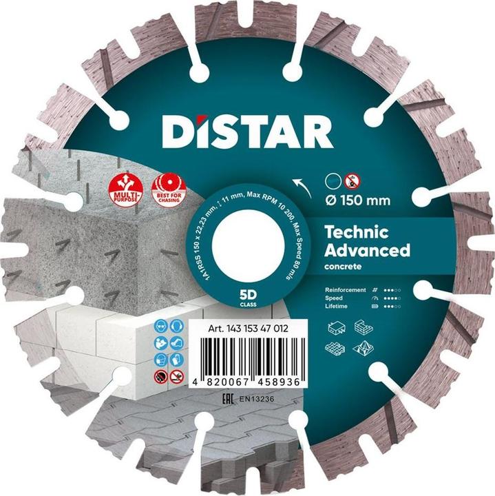 Actual product image Distar TECHNIC ADVANCED DIAMOND SEPARATION DISC 150 x 2 3/1 5 x 11 x 22 23