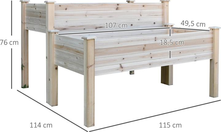 Produktbild Outsunny Hochbeet 2 Stufen