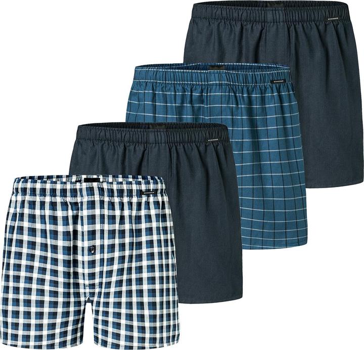 Produktbild Schiesser 4er Pack Web Boxershorts (4, S, 4er Pack)