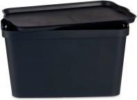 Kipit Kunststoffkiste mit Deckel 24l anthrazit (24 l)