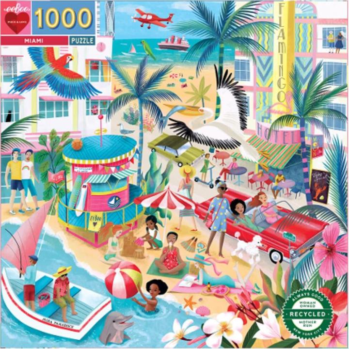 Actual product image Eeboo Puzzle 1000 pcs - Miami - (EPZTMIA) (1000 pieces)