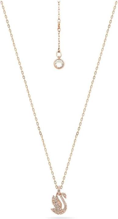 Image du produit Swarovski Iconic Swan Collier Petit cygne blanc or rose (Métal Swarovski, 38 cm)