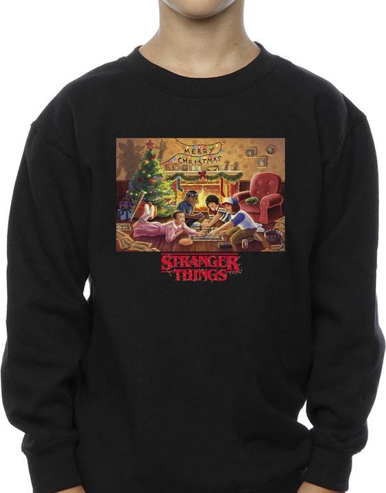 Actual product image Netflix Boys Stranger Things Christmas Gathering Sweatshirt (152, 158)