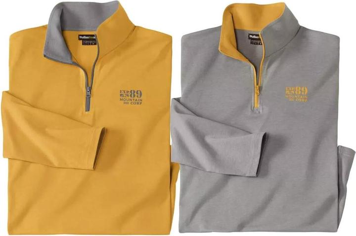 Immagine prodotto Atlas For Men Top à col zippé pour hommes (lot de 2) (XXL)