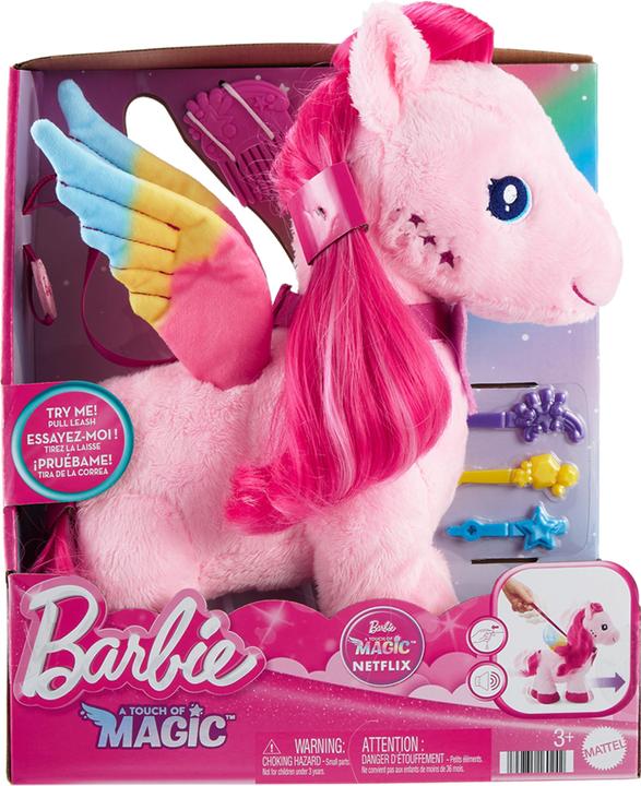 Immagine prodotto Barbie Laufender Pegasus mit Flatterflügeln Funktionsplüsch (29.21 cm)