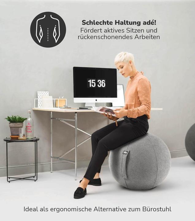 Actual product image Mokebo Ergonomischer Sitzball für Büro & Schwangerschaft (65 cm)