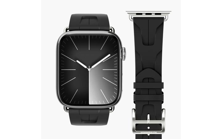 Actual product image Vonmählen Armband A. R. Exclusive Apple Watch 38/40/41 mm Schwarz (Silicone)